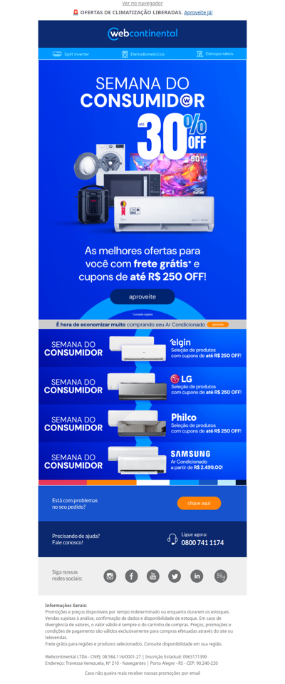 🚨 OFERTAS DE CLIMATIZAÇÃO LIBERADAS! Descontos especiais esperando por você.