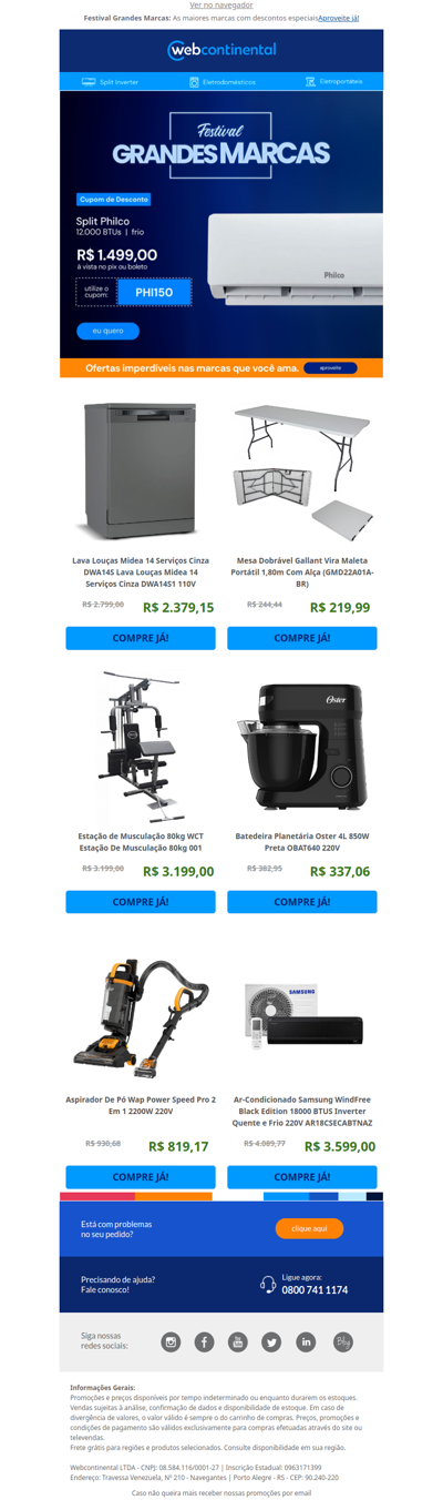 🚀 Seu momento de comprar grandes marcas chegou!