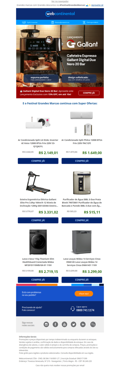 🛍️ Só as melhores ofertas do #FestivalGrandesMarcas você encontra aqui!