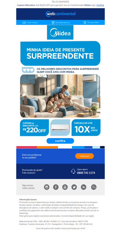 Minha ideia de presente surpreendente com Midea! 🩵