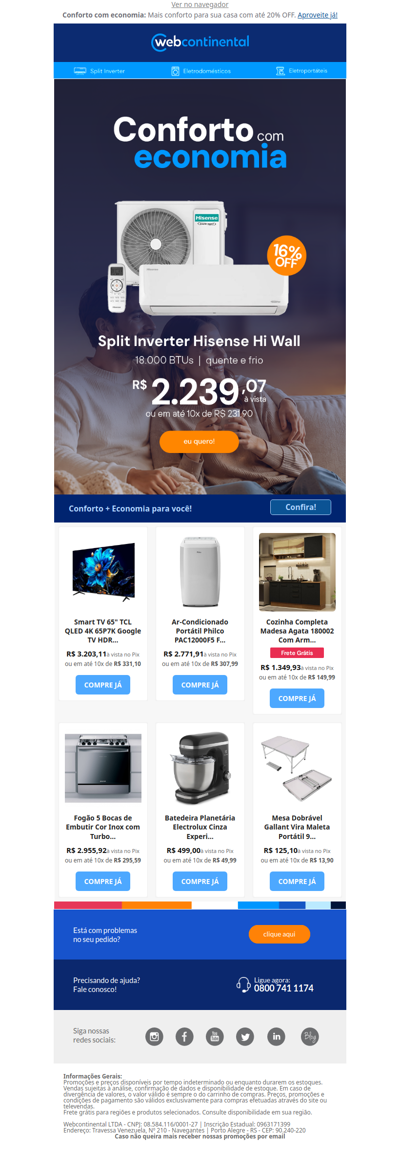 Conforto + Economia nesta seleção de ofertas! 🏠✨