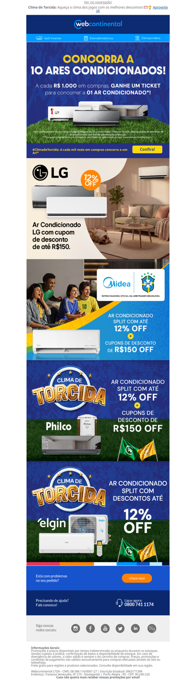 Marcas campeãs para você comprar seu Ar Condicionado hoje! 🏆🔥