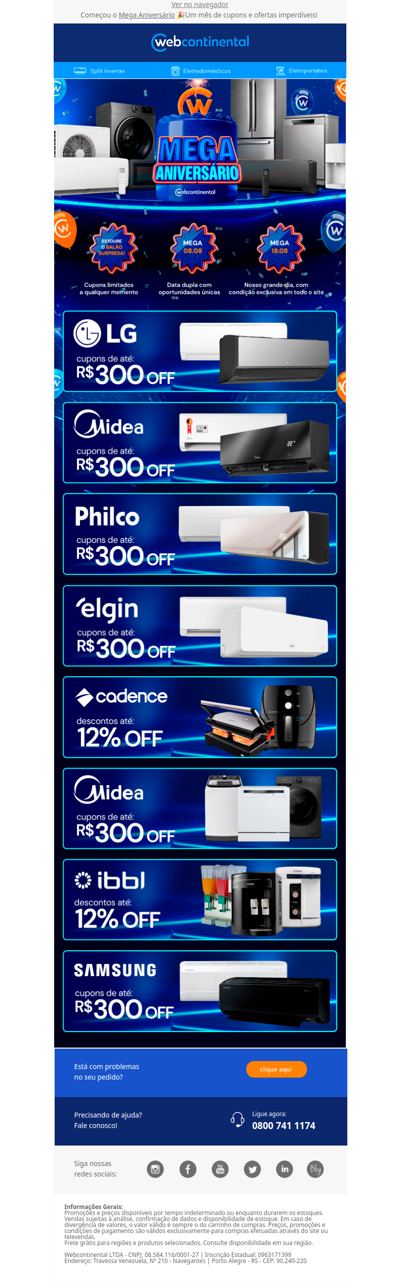 🥳 Sua chance de aproveitar grandes marcas com super descontos!