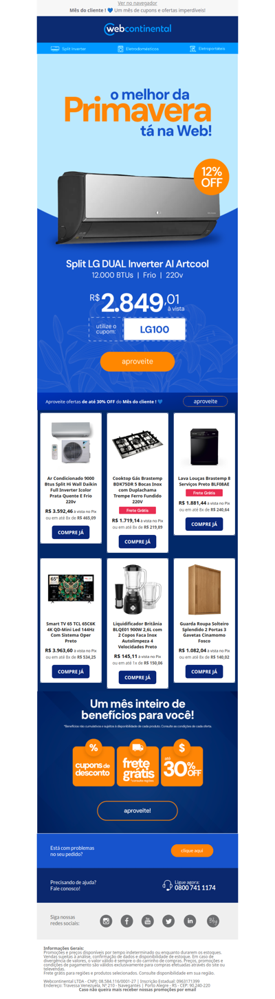 🌸 Especial Primavera: Até 20% OFF para renovar sua casa! 🌸