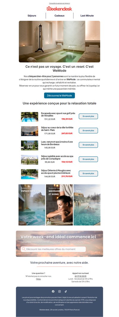 Déverrouillez #WeMode : le cadeau du bien-être total et de la flexibilité.