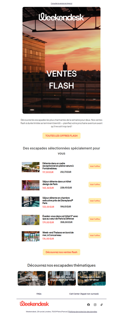 Derniers jours pour profiter de nos ventes flash !