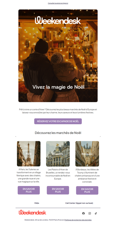 La magie vous attend : découvrez les meilleurs marchés de Noël d'Europe