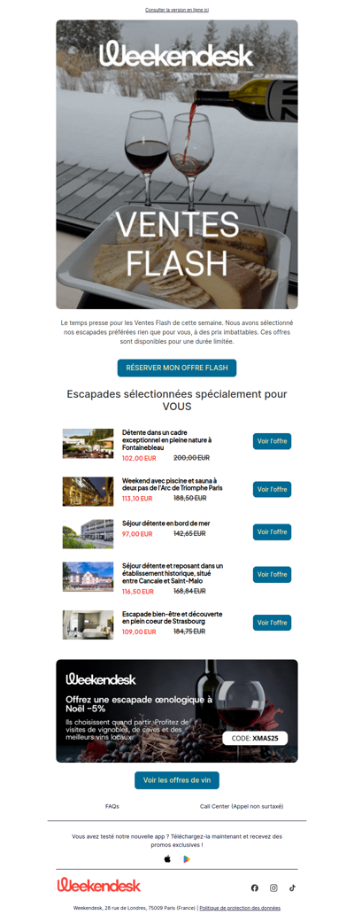 Ventes Flash : Votre escapade de rêve à portée de clic!