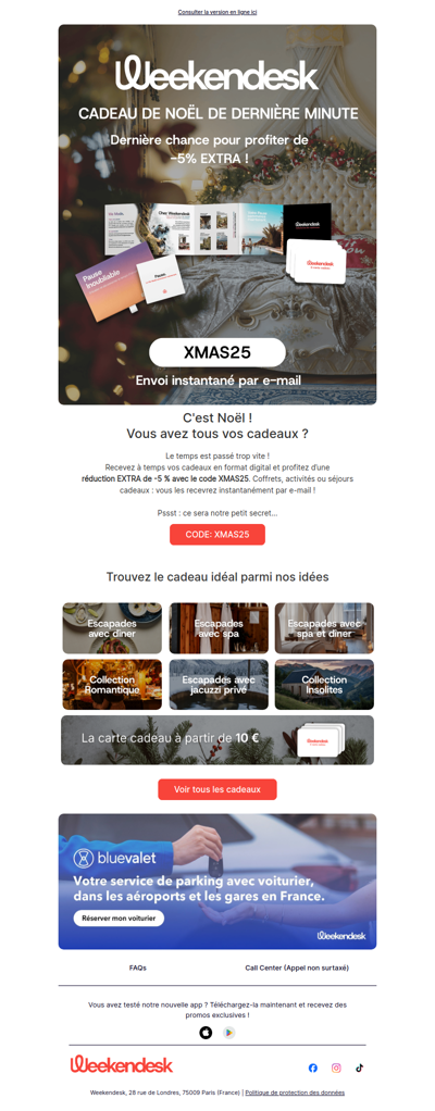 Vous avez oublié un cadeau de Noël ? Problème résolu.