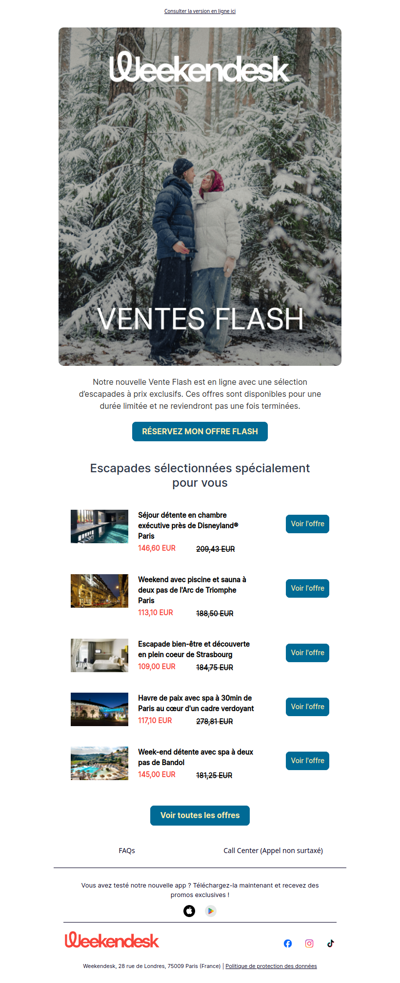 VENTES FLASH De nouvelles offres chaque semaine