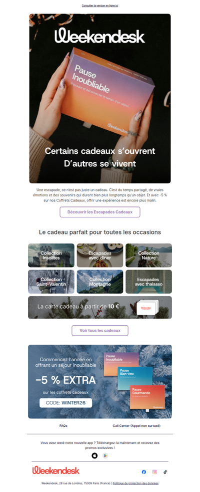 La façon la plus simple d’offrir un cadeau inoubliable