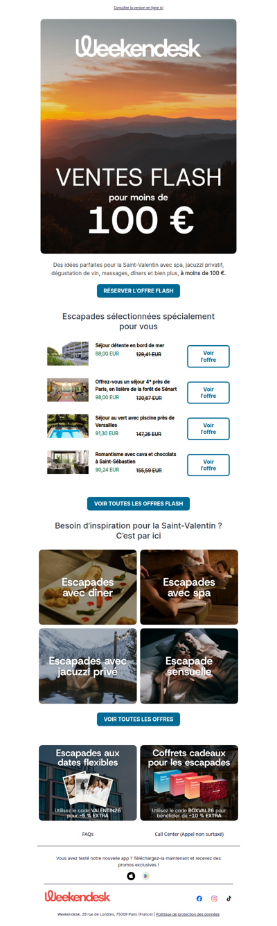 VENTES FLASH à moins de 100 € ! Offres exclusives réservées aux membres