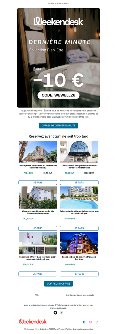 Toujours aucun plan pour le week-end ?