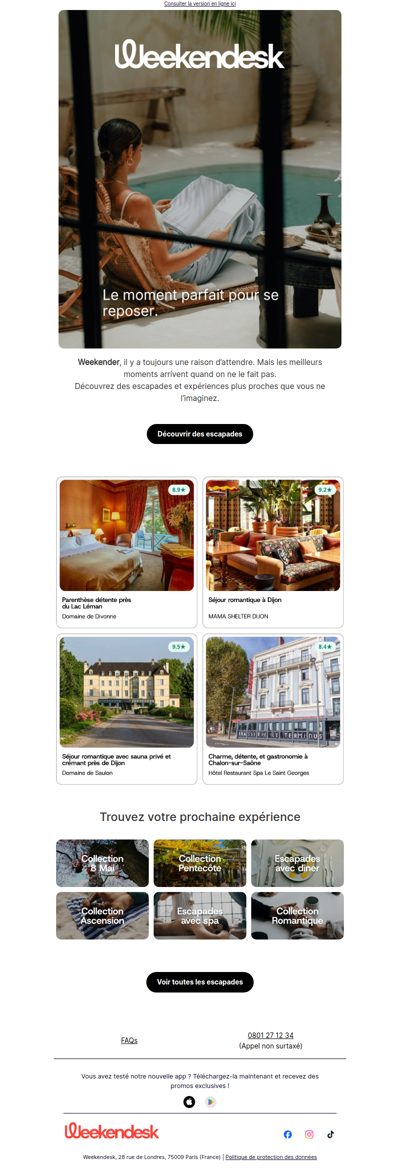 Weekender, votre liste d’envies n’attend pas