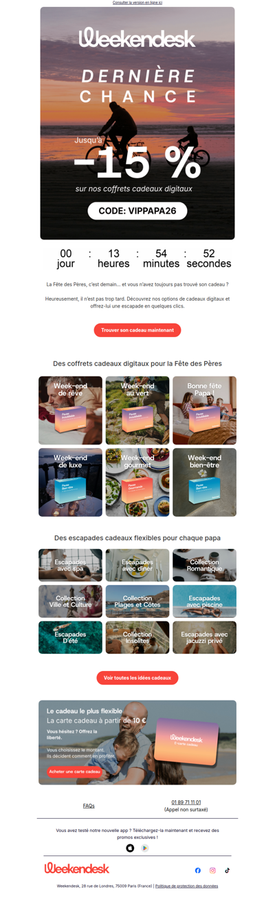 DERNIÈRE CHANCE : la Fête des Pères, c’est demain
