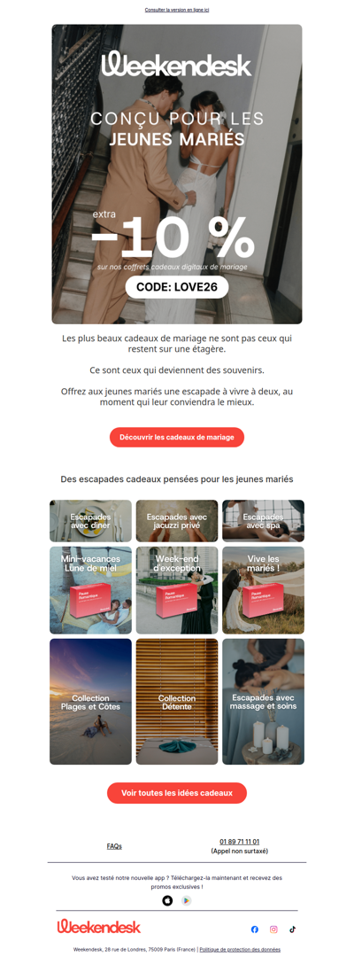 Un cadeau pour leur nouveau chapitre
