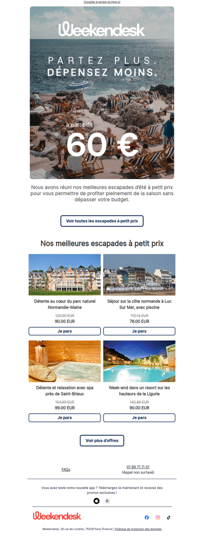Vous pensez que les escapades d’été sont chères ?