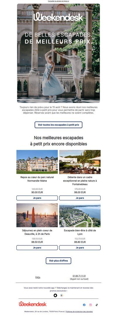 Le 15 août sans les prix forts de l’été
