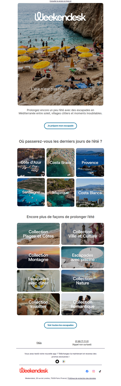 Une dernière escapade d’été ?