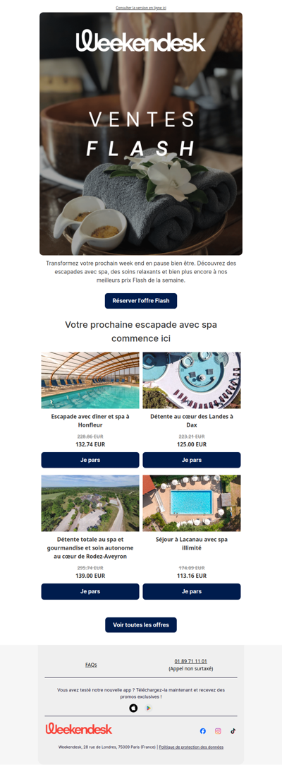 Votre escapade avec spa devient encore plus tentante