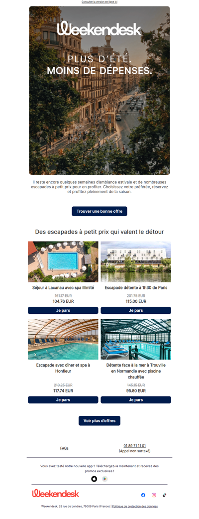 Un peu plus d’été à petit prix