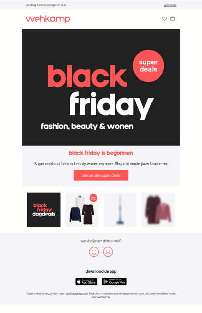 Black Friday is begonnen! 🔥