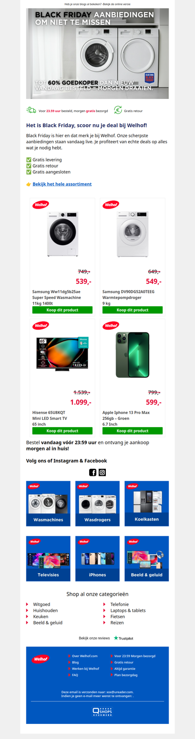 Het is Black Friday! Profiteer nu op=op!