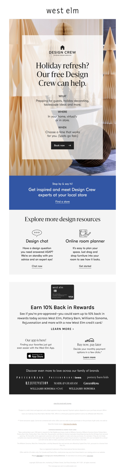 FREE (yes, free!) design appts