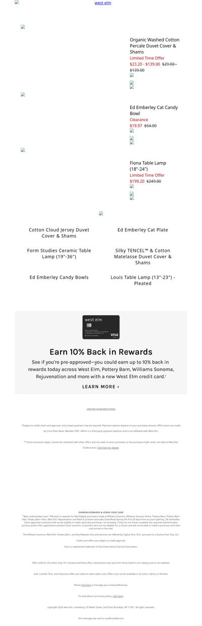 The Organic Washed Cotton Percale Duvet Cover & Shams you loved is now on sale! + Up to 60% off the Winter Sale