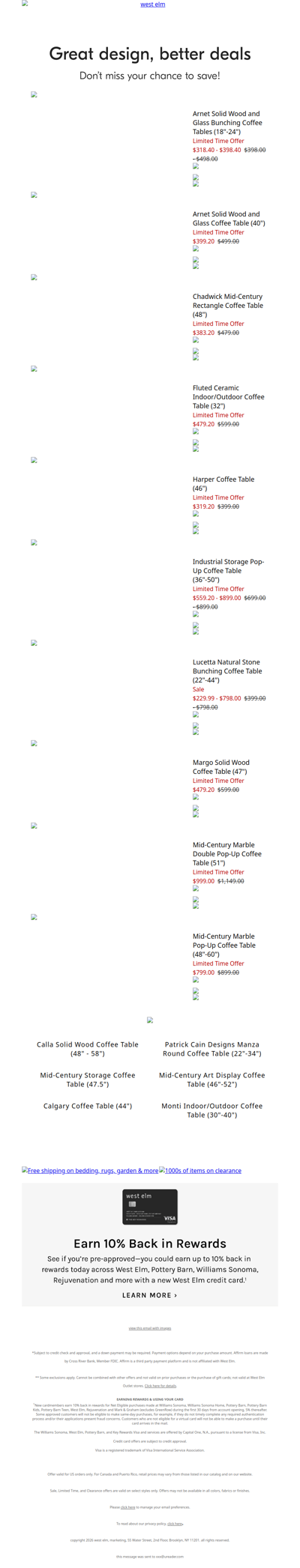 ON SALE NOW: Our favorite coffee tables