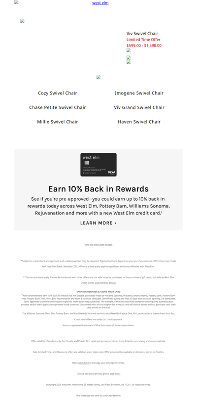 Viv Swivel Chair is on *sale* but going fast