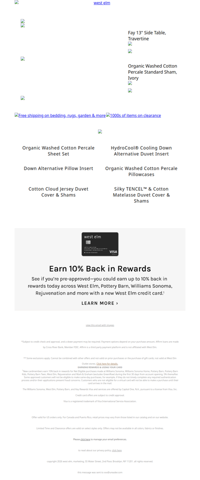 Your lucky day, our Fay Travertine Side Table (13.5