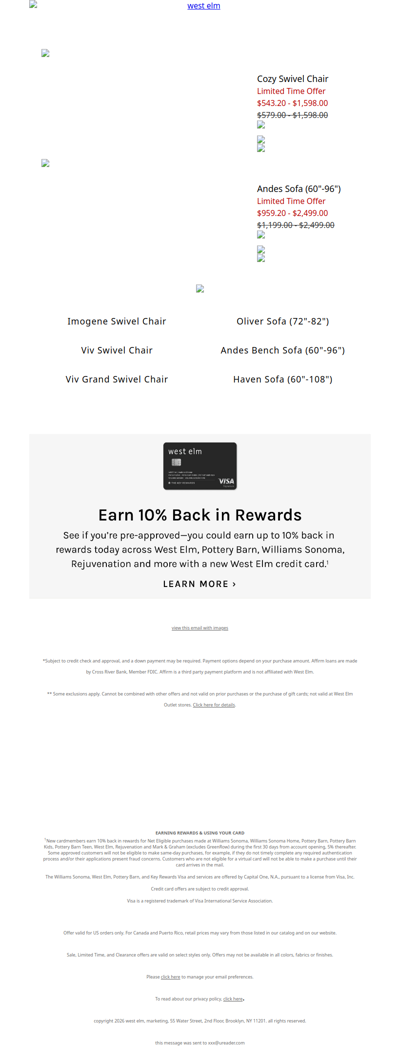 Cozy Swivel Chair is on *sale* but going fast + Up to 60% off the Presidents' Day Sale