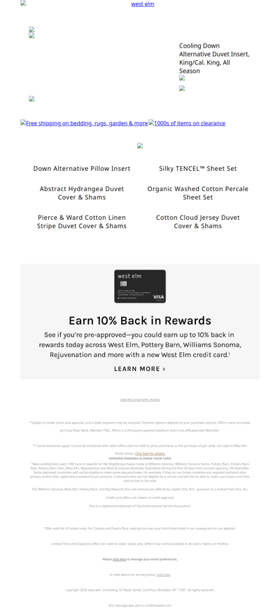 Your lucky day, our HydroCool(R) Cooling Down Alternative Duvet Insert is back in stock!