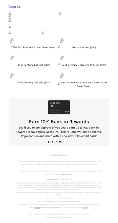 Our clearance section? Freshly stocked