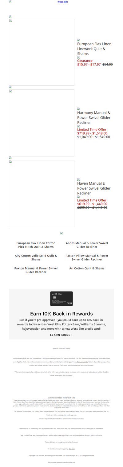 The European Flax Linen Linework Quilt & Shams you loved is now on sale! + Up to 60% off the Memorial Day Sale
