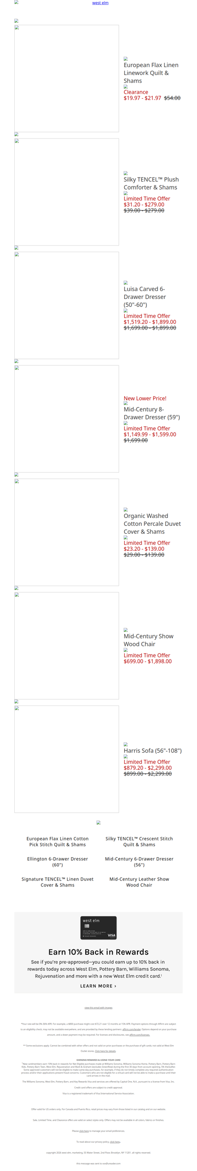 The European Flax Linen Linework Quilt & Shams you loved is now on sale!