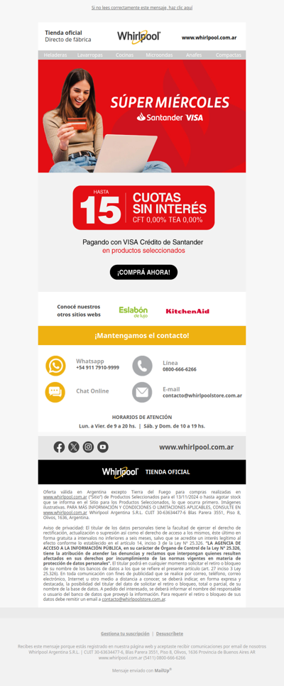 📢Sólo x HOY: Hasta 15 cuotas S/I