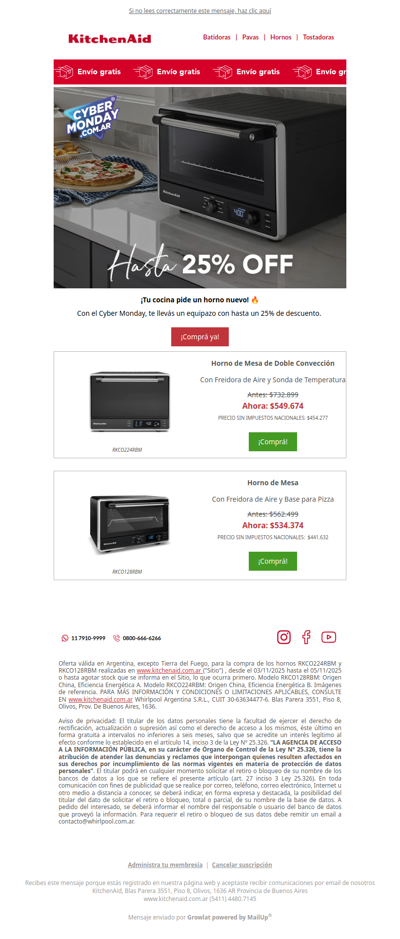 FE DE ERRATAS: ¿Hasta 25% OFF en hornos? 👀