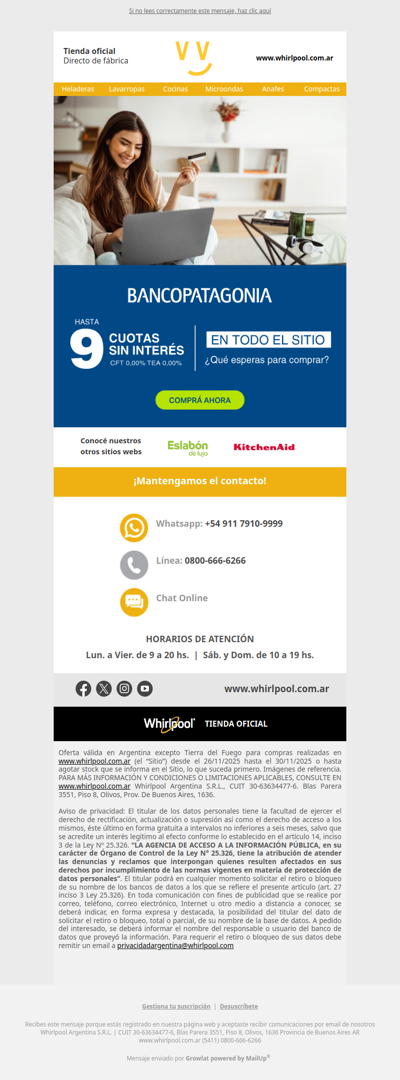 Banco Patagonia | Hasta 9 cuotas SIN INTERÉS 💳