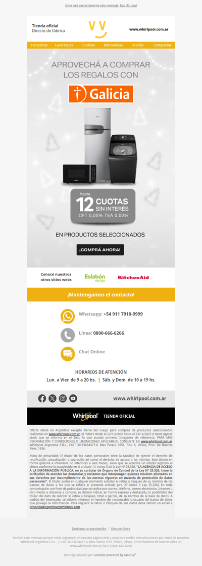 Con GALICIA tu 🎁 hasta en 12 cuotas SIN INTERÉS