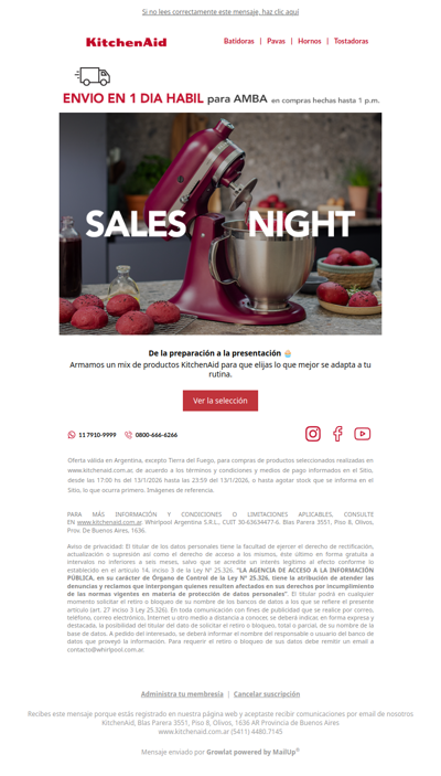 Sales Night: ¡tus favoritos, en un solo lugar!