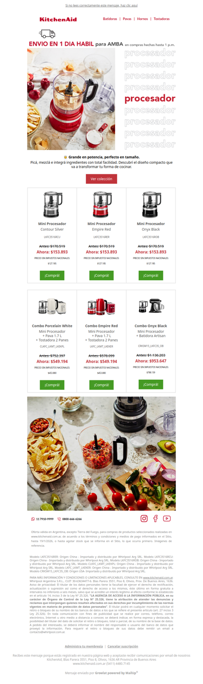 🫂 ¡Aprovechá un 20% OFF en tu Mini Procesador!