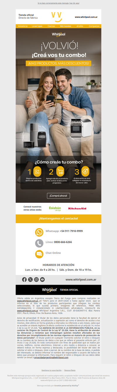 💥 ¡Creá vos tu combo! 💥