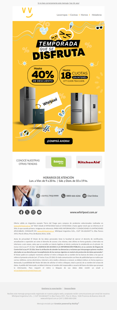 Temporada que se disfruta 🏖️ REFRI hasta 40% OFF