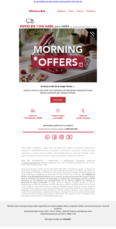 Ofertas que vuelan al mediodía ⏰