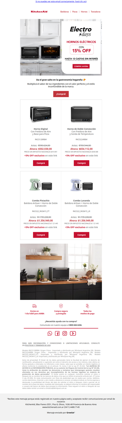 Horneado perfecto con hasta 15% OFF 🔥