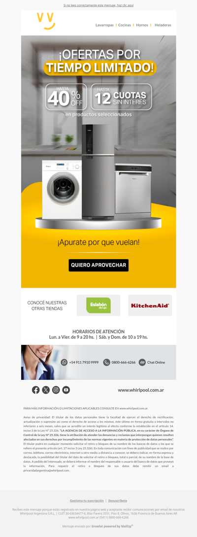 🚨 ¡ALERTA OPORTUNIDAD! Hasta 40% OFF