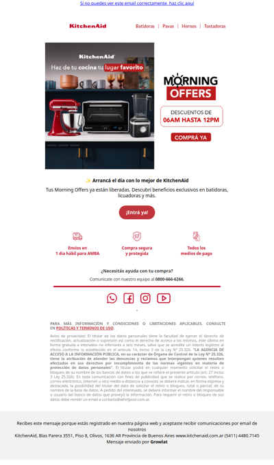 ☀️ ¡Despertate con nuestras Morning Offers!