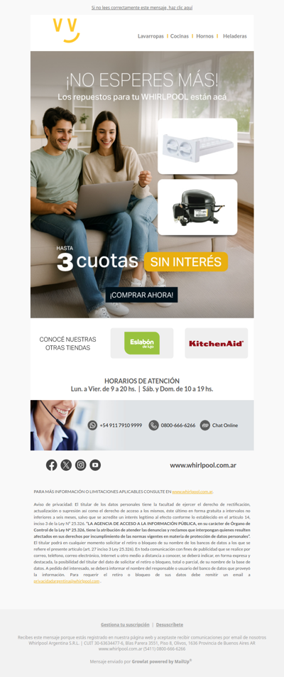 Repuestos hasta 3 cuotas SIN INTERÉS